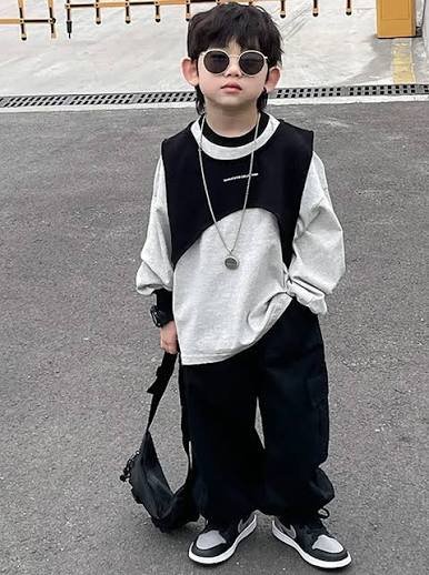 WHITE KURTA WITH BLACK COAT