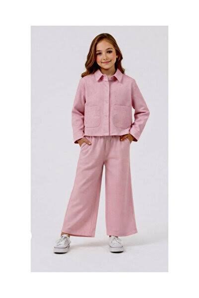 PINK CO-ORD JACKET AND TROUSER SET