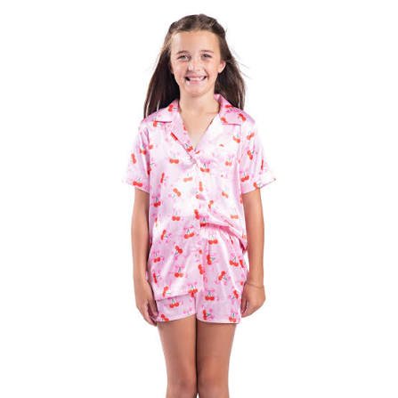 PINK SHORT-SLEEVE PAJAMA SET