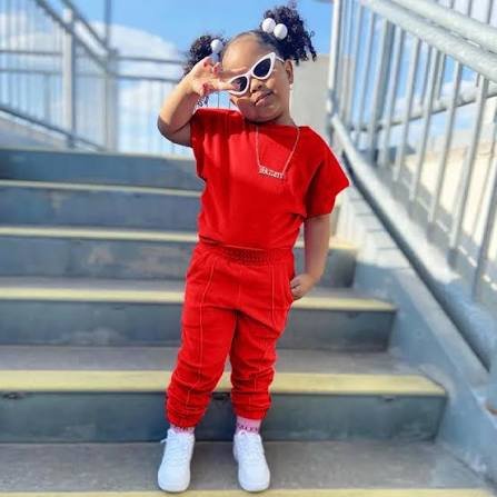 RED T-SHIRT AND JOGGER SET