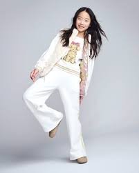 WHITE GRAPHIC T-SHIRT WITH VEST AND TROUSERS