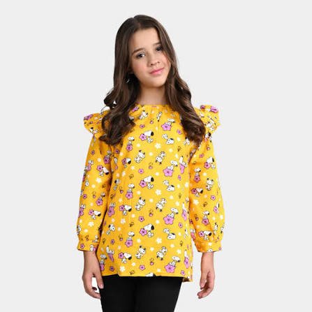 FLORAL YELLOW PEPLUM TOP